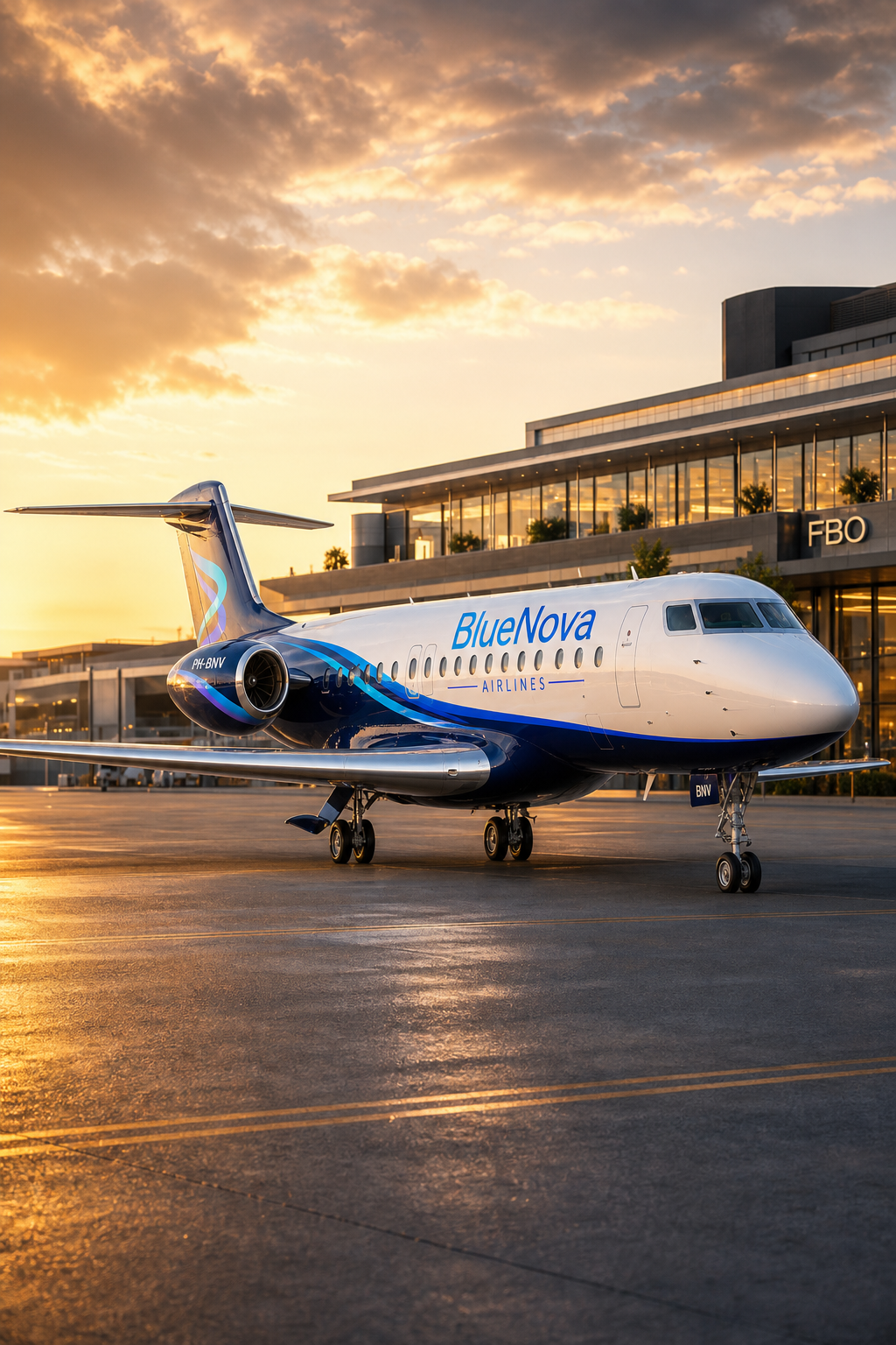 BlueNova Virtual Airlines private jet